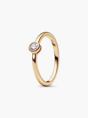 Pandora Era Bezel 14k Gold Lab-grown Diamond Ring